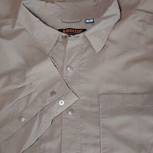 Ridgecut Toughwear Shirt Mens XL Brown Button Up Long Sleeve Vented Casual‎ Work